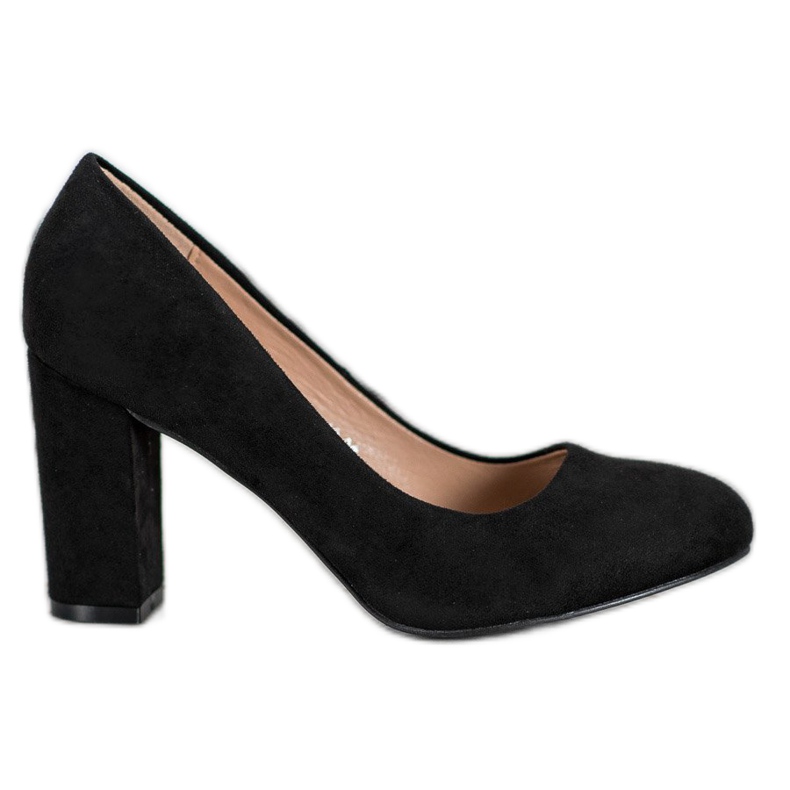 SHELOVET Klassiska pumpar på en pelare svart