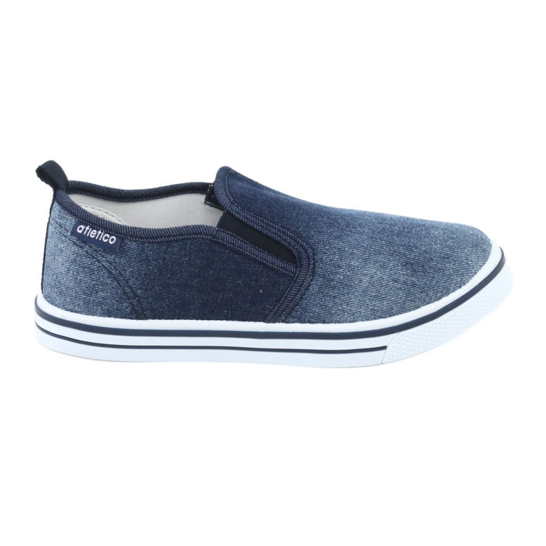 ATLETICO BAM060 denim slip-on sneakers för barn blå