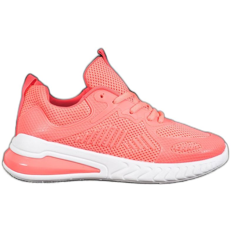 Ideal Shoes Knutna skor med mesh orange