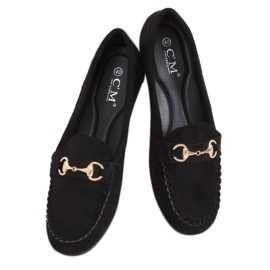 Svart mocka loafers 77-192 Svart