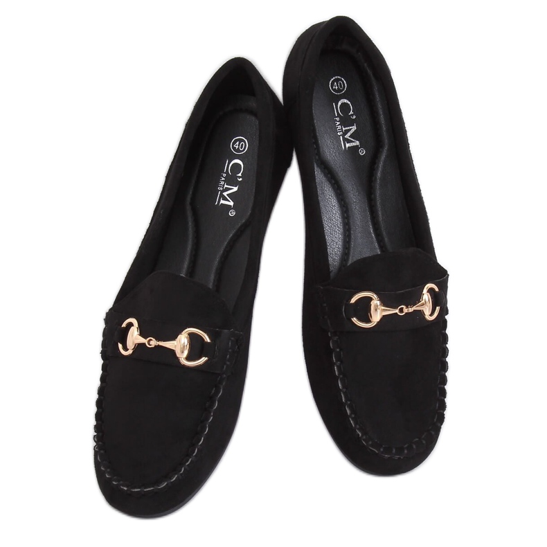 Svart mocka loafers 77-192 Svart