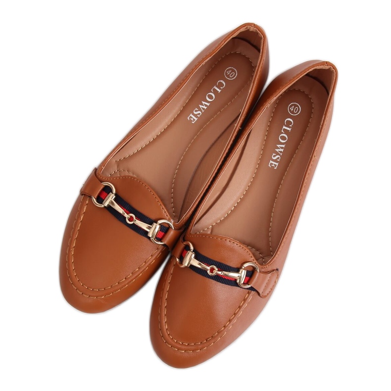 Loafers camel 9F177 Camel brun
