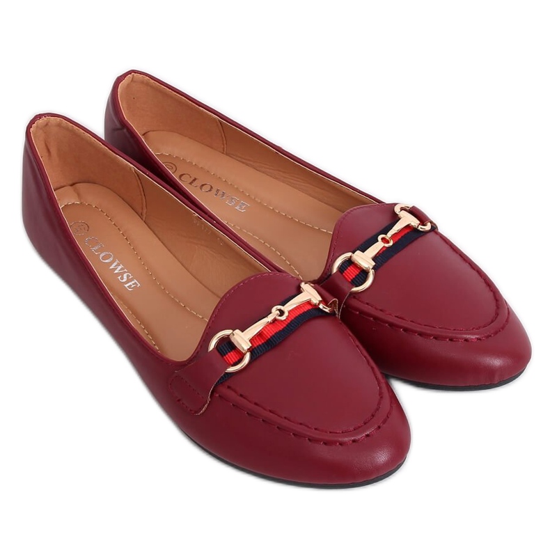 Claret loafers 9F177 Burgundy röd