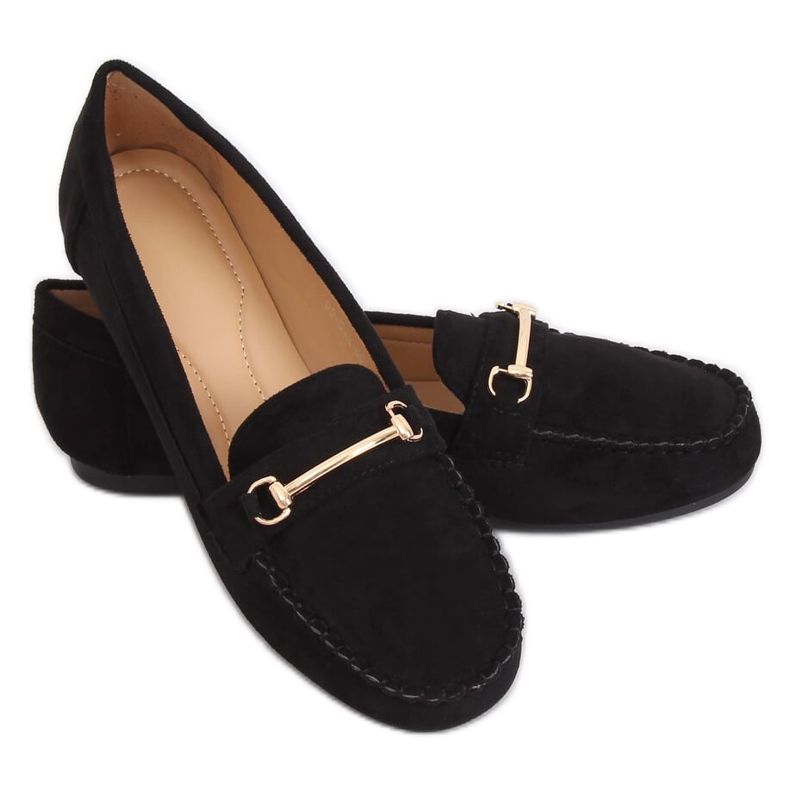 Svarta damloafers 99-01A Svart