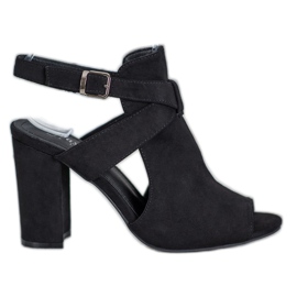 Seastar Snygga sandaler på en bar svart