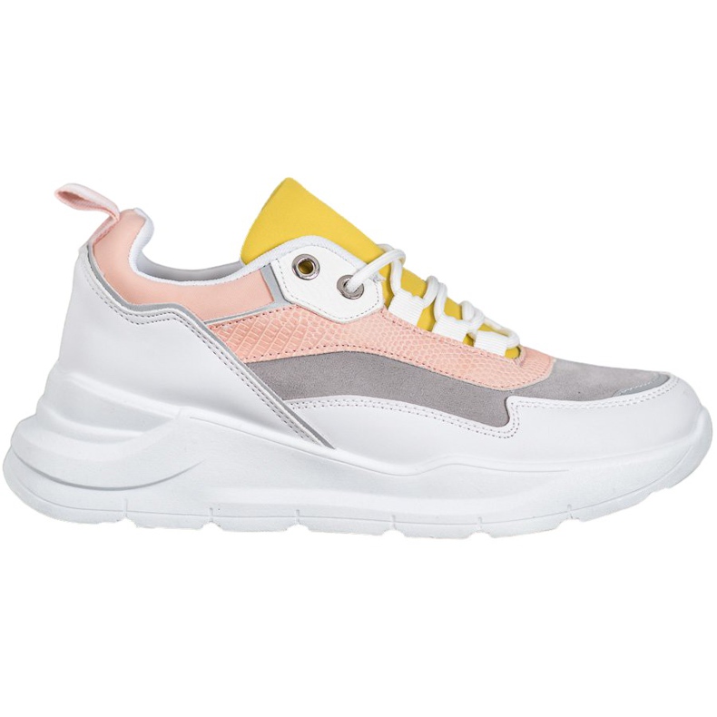 SHELOVET Sneakers på plattformen vit mångfärgad
