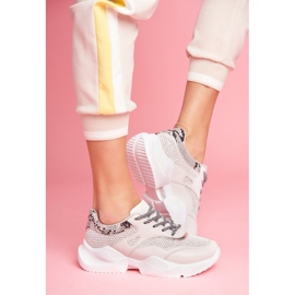 SEA Grå ormskinnssportskor för kvinnor BL192