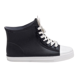 Svarta galoshes snörskor sneakers SD527-1