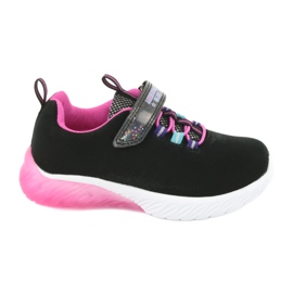 American Club ES14 rosa sportskor svart purpur