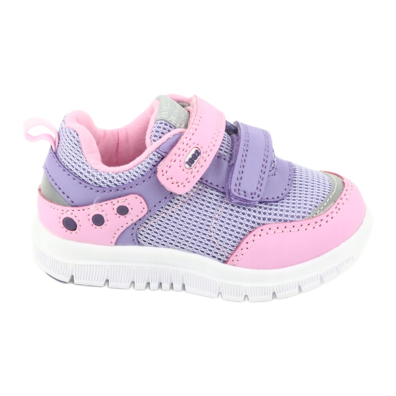 American Club ES23 två kardborresportskor violett rosa