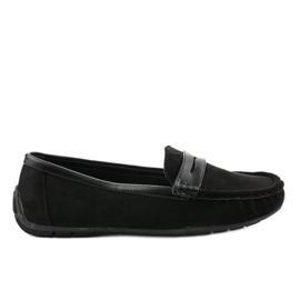 Svarta loafers av ballerina BO-378
