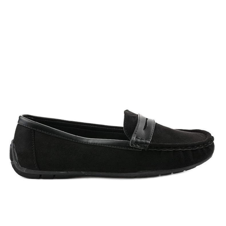 Svarta loafers av ballerina BO-378