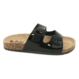 Svarta Lee Cooper 1043 anatomiska flip flops