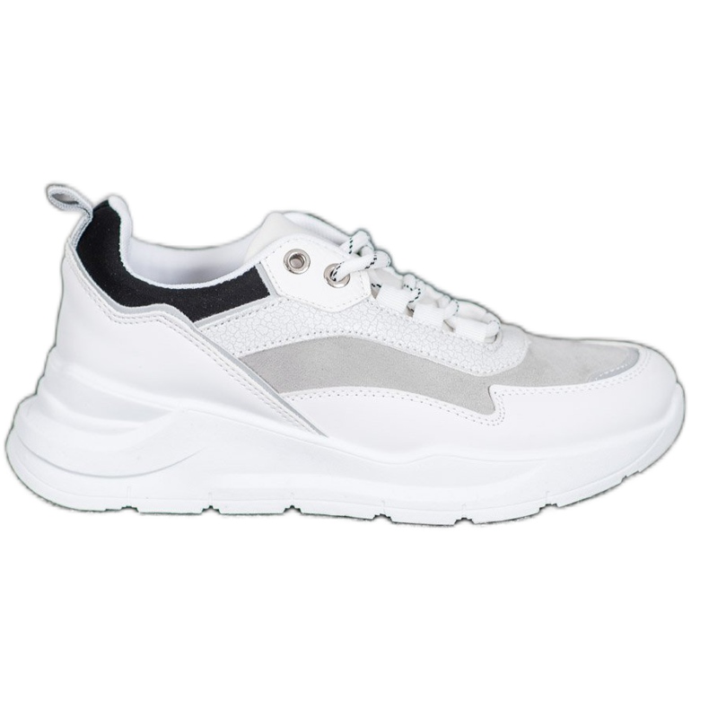 SHELOVET Sneakers på plattformen vit svart