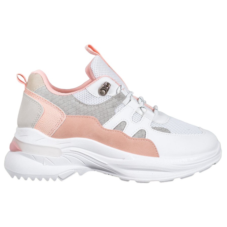 Weide Trendiga Love Sneakers vit rosa mångfärgad
