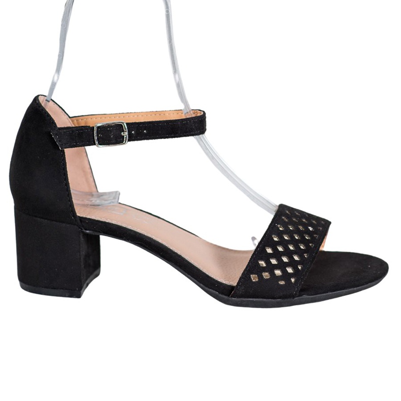 Filippo Eleganta sandaler på höga klackar svart