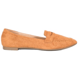 Best Shoes Mocka Loafers I Spitz brun