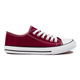J. Star Klassiska Burgundy sneakers röd