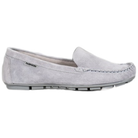 Klassiskt läder VINCEZA Moxins grå