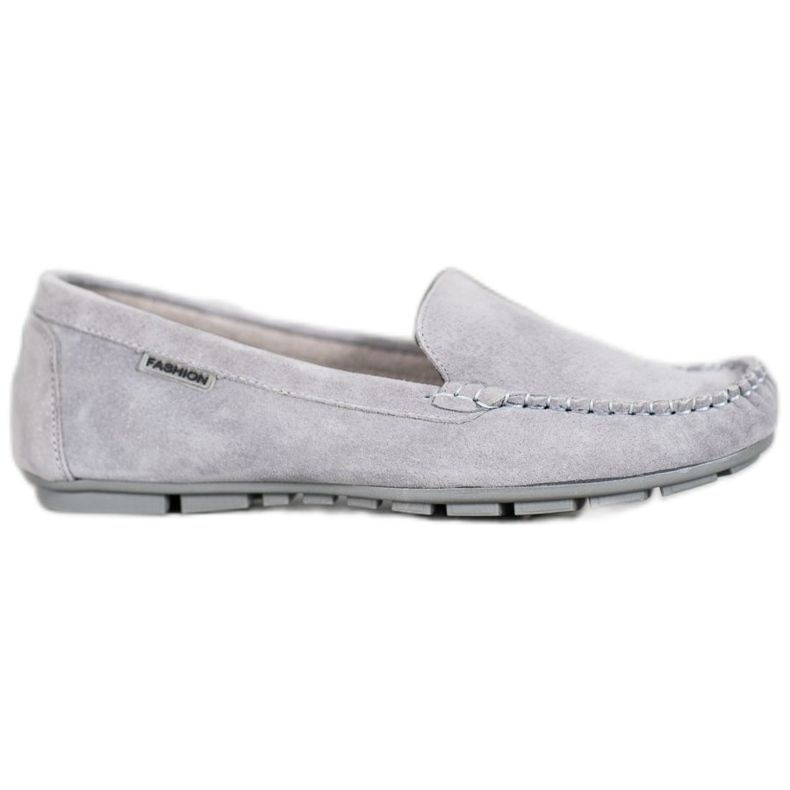 Klassiskt läder VINCEZA Moxins grå