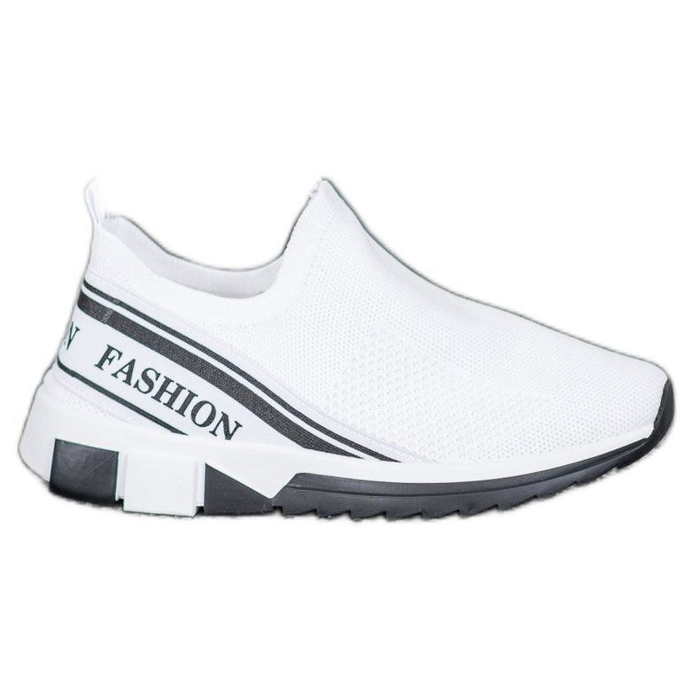 SHELOVET Openwork Slipony Fashion vit