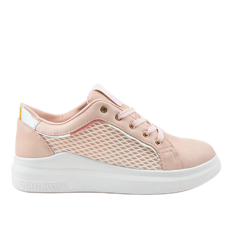 Beige sneakers TL141-3 sneakers rosa