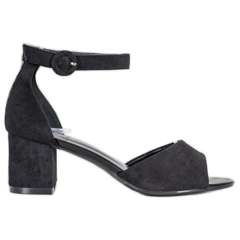 Fritids sandaler på hög klack VINCEZA svart