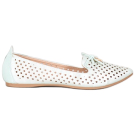 Openwork Ballerina I Spitz VINCEZA grön