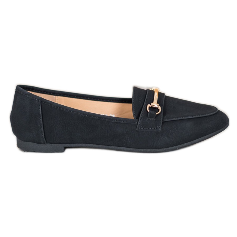 Nio Nio Eleganta loafers med ekoläder svart