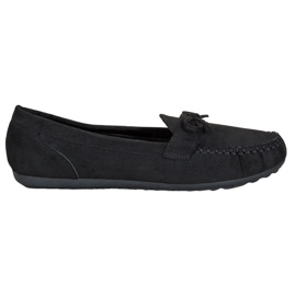SHELOVET Casual Loafers With A Bow svart gul
