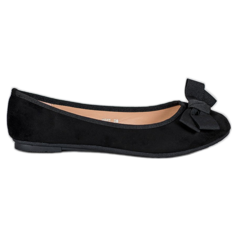 Clowse Snygga ballerinor med rosett svart