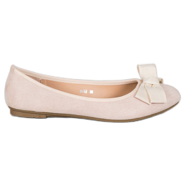 Clowse Snygga ballerinor med rosett brun