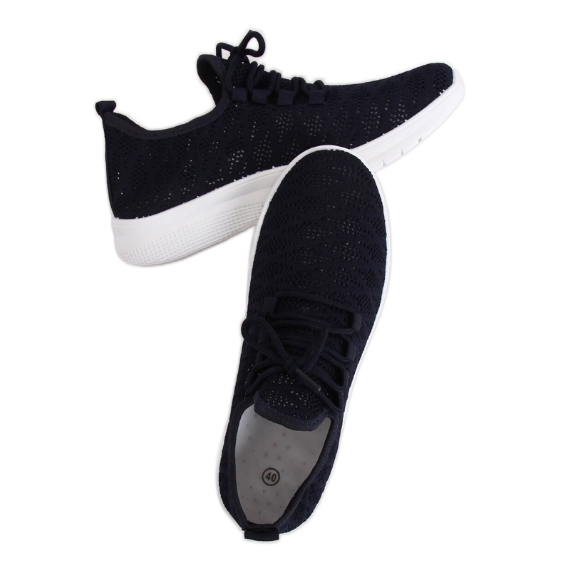 BB76 Marinblå marinblå sportskor gul