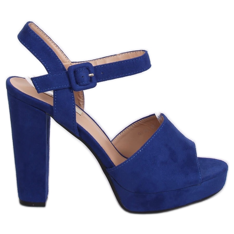 Sandaler med hög klack 9R16 Blå marinblå mångfärgad