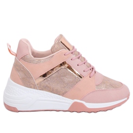 Rosa wedge sneakers YL-33 Champagne