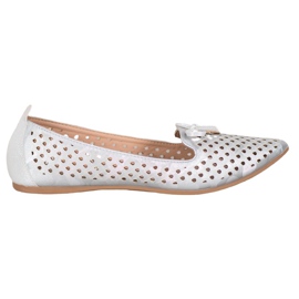 Openwork Ballerina I Spitz VINCEZA grå