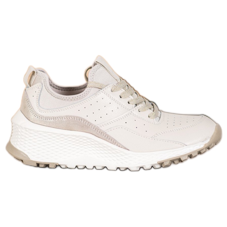 Goodin Beige lädersneakers