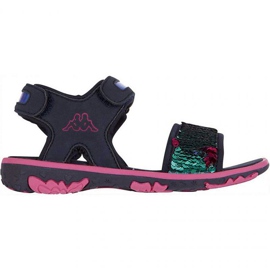 Kappa Seaqueen K Footwear Jr 260767K 6722 sandaler marinblå rosa