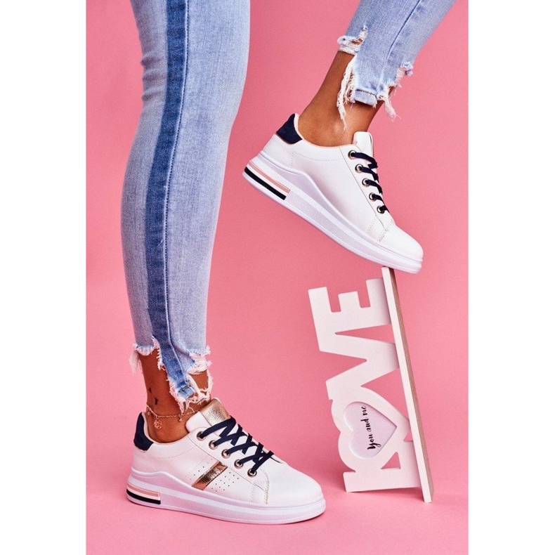 SEA Vita och guld kvinnors sportskor B0-227