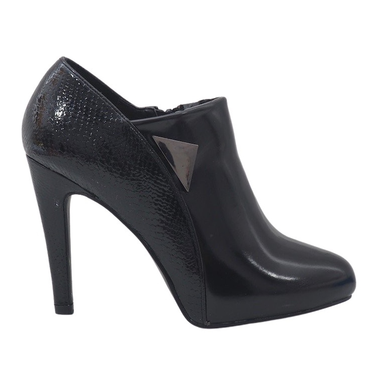 Svarta LEI-46 högklackade stövlar