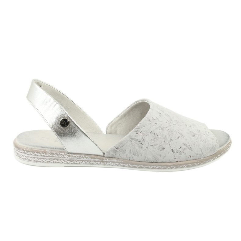 Sandaler för kvinnor grå / silver Sergio Leone SK030