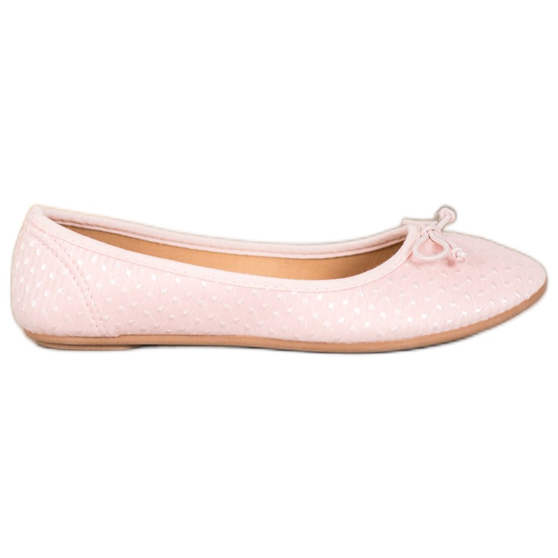 McKey Casual Ballerina Med En Rosett rosa