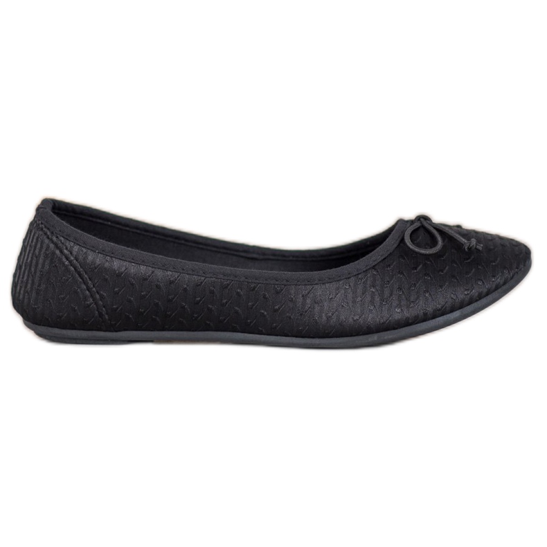 McKey Casual Ballerina Med En Rosett svart