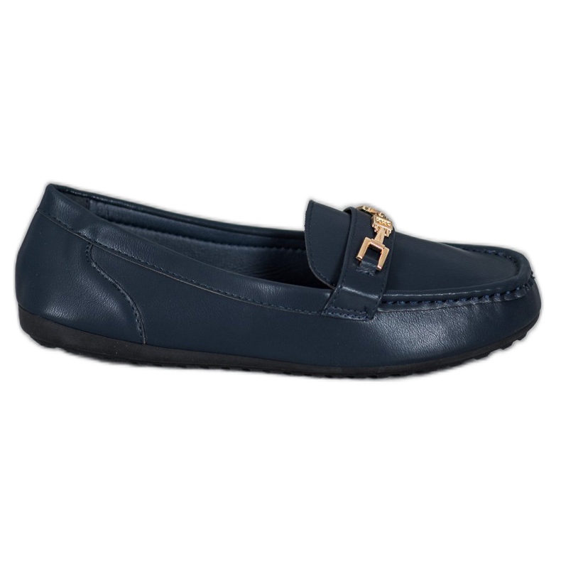 Fama Eleganta marinblå loafers