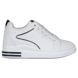 SHELOVET Vita skor med dold kil