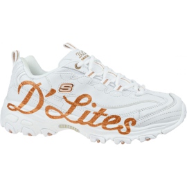 Skechers D'Lites Glitzy City W 13165-WTRG Skor vit