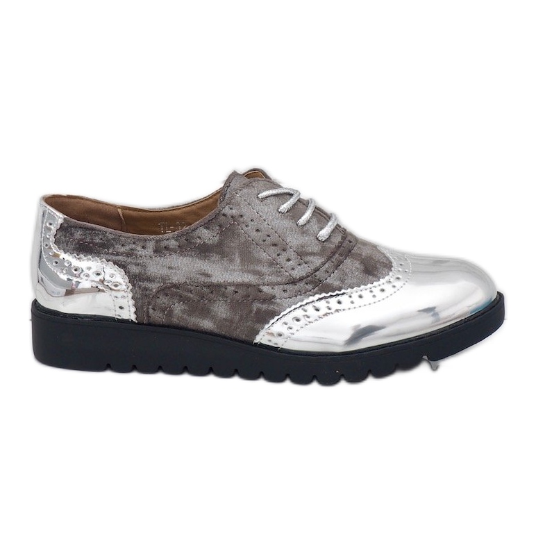 Röda mockaskor TL-62 grå