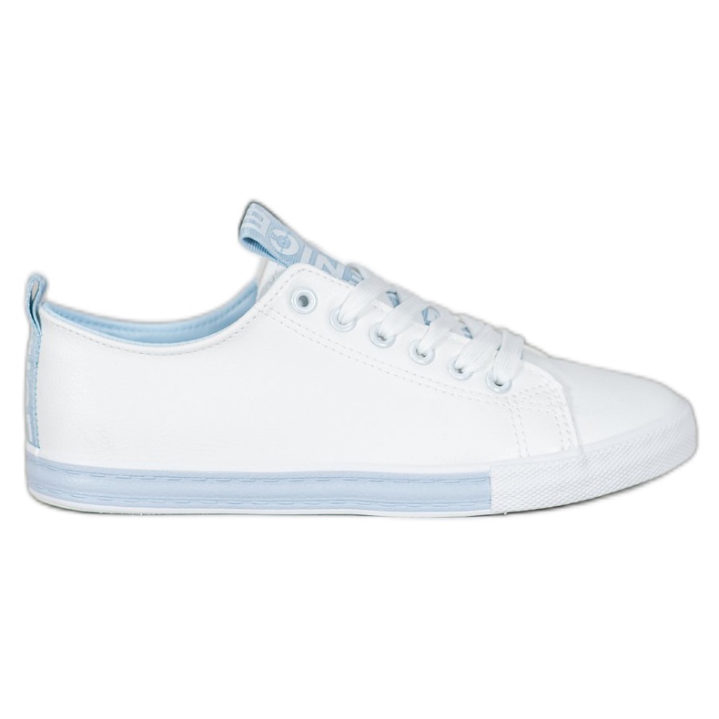 SHELOVET Sneakers med Eco Leather Nice vit