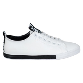 SHELOVET Sneakers med Eco Leather Nice vit