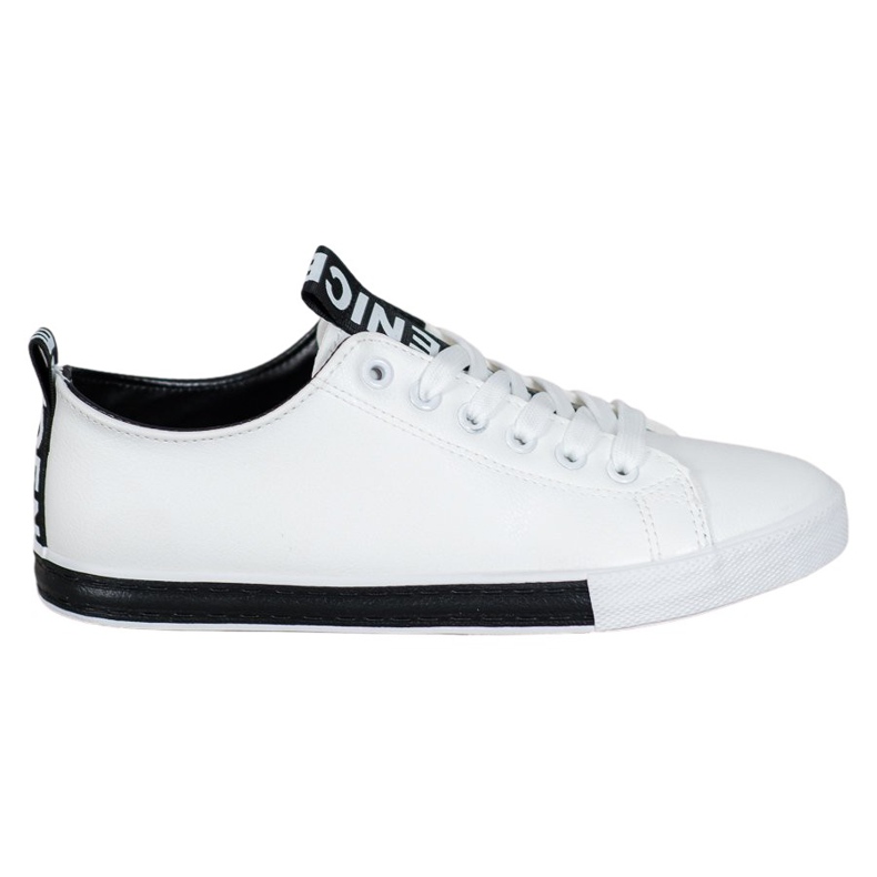 SHELOVET Sneakers med Eco Leather Nice vit